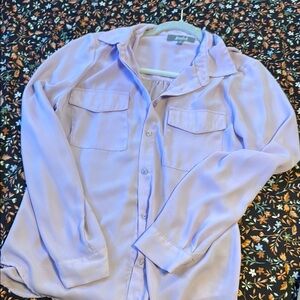 Lavender Button-Up Blouse